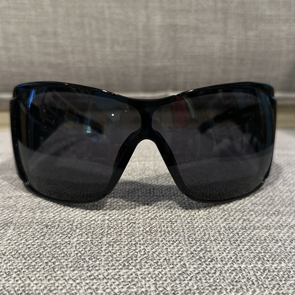 Dior Black Oversized Shield Sunglasses main image 12